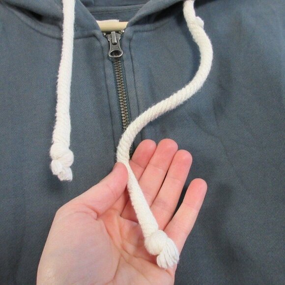 Pact Hooded Jacket Womens S Dark Blue Cotton Full Zip Long Sleeve Casual 590 - Picture 6 of 11